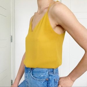 Aritzia Babaton Everly Camisole in Cairo Gold XXS